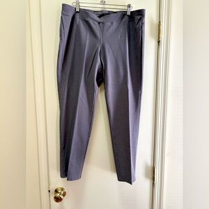 Eileen Fisher Gray Crepe Elastic Waist Pants